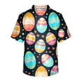 thumbnail image 3 of Easter Scrubs for Men V-neck Scrub Tops Workwear Medical Uniform Scrub Shirts Black, 3 of 3