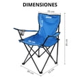 thumbnail image 3 of Sillas Camping y Playa Plegable Portatil Duralife para Exteriores 4 Piezas Azul, 3 of 10
