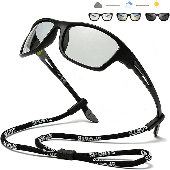 HBMYN Photochromic Polarized Fishing Sunglasses for Men Women Uv Protection Cycling Driving Sports Sunglasses Photochromic Safety Glasses Durable