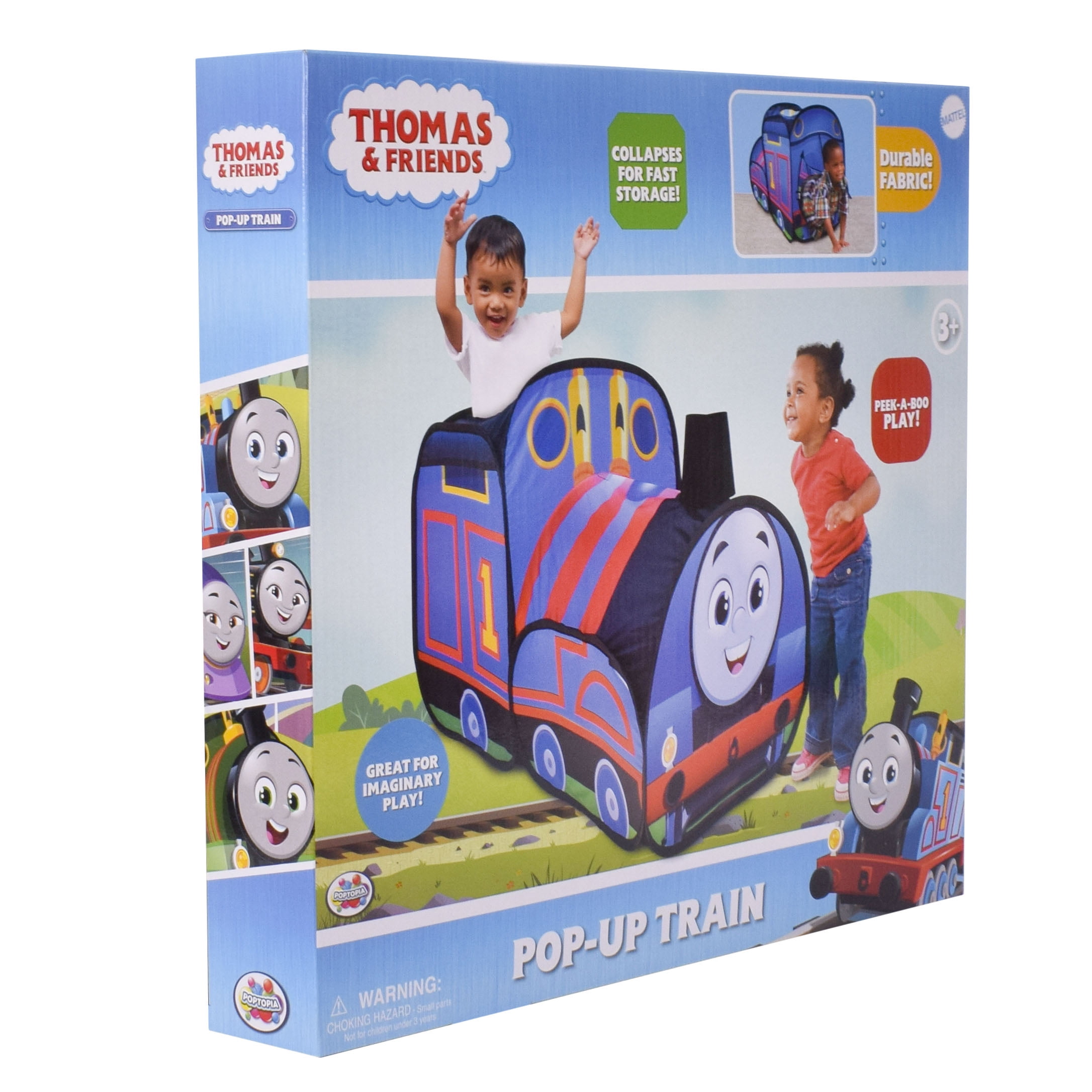 Thomas the Train & Friends Pop Up Play Tents, Polyester Material for Inside & Outside, Kids Ages 3+