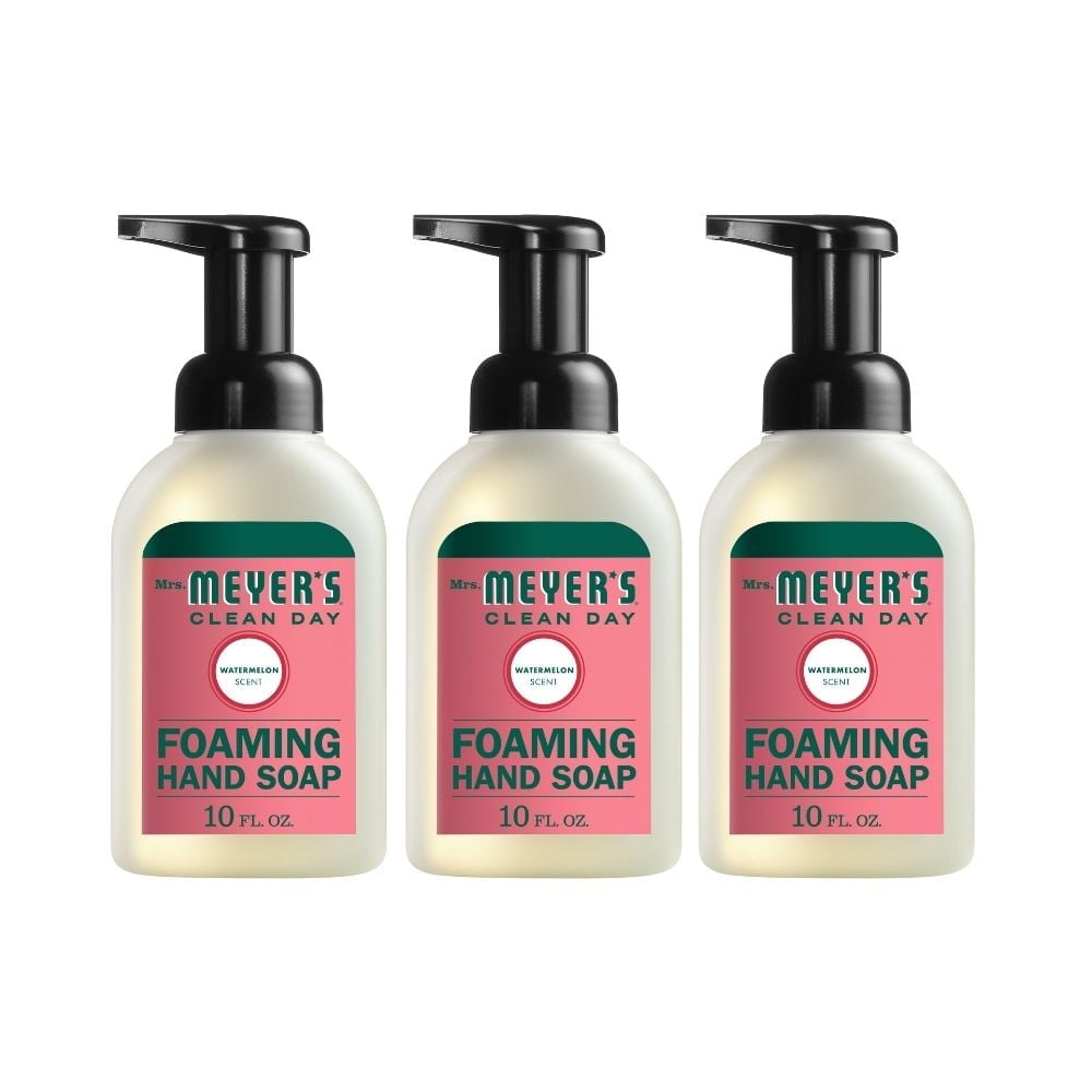 Mrs. Meyer's Foaming Hand Soap, Watermelon, 10 OZ (Pack of 3)