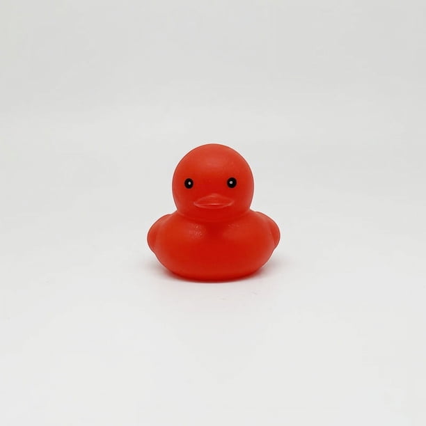 Mini juguetes de baño de patito que juega con agua, patito de vinilo para bebé, juguetes educativos para niños