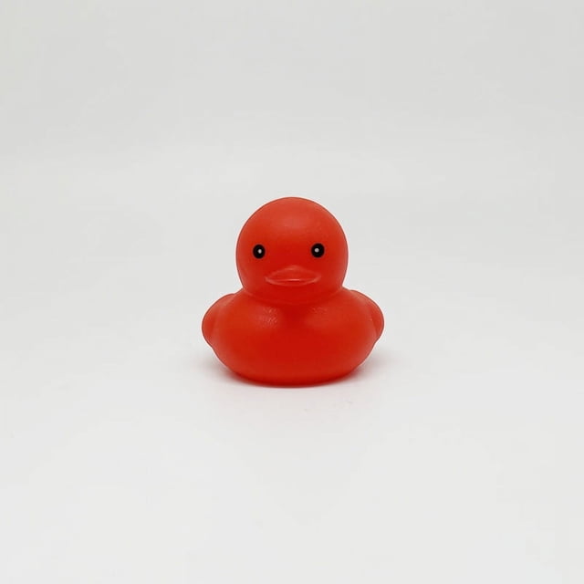 Mini juguetes de baño de patito que juega con agua, patito de vinilo para bebé, juguetes educativos para niños