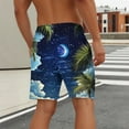 thumbnail image 5 of lcziwo Mens Swim Trunks Rash Guard Surfing Shorts Quick Dry Drawstring Elastic Waist Short Swimsuit Summer Beach Shorts Blue S, 5 of 5