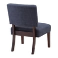 thumbnail image 4 of Jasmine Accent Chair in Navy Fabric with solid wood legs, 4 of 7