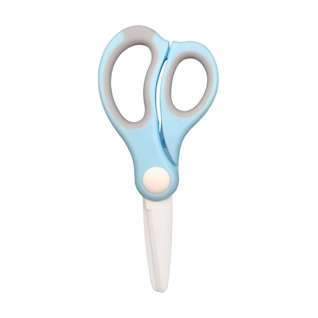 Ceramics Scissor Shear Drop-resistance Infant Safety Children Food Feeding Accessories Scissors Tableware Household Tool Blue