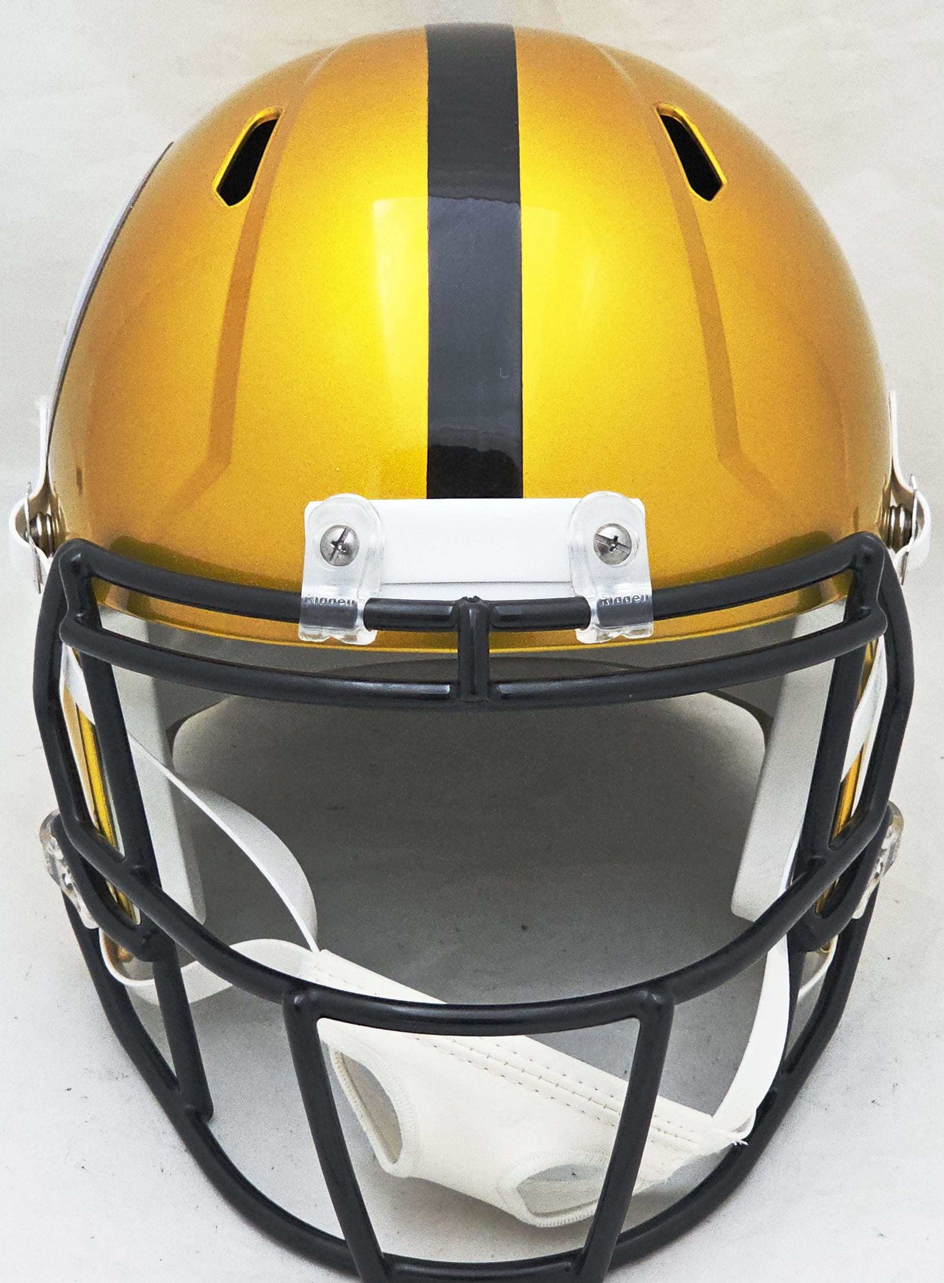 Pittsburgh Steelers Unsigned Flash Gold Full Size Replica Speed Helmet 220691