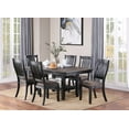 thumbnail image 6 of Dtwnek Set of 2 Classic Wood Side Chair Fabric Upholstered Seat Dining Chair, Coffee, 6 of 7