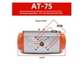 thumbnail image 1 of Pneumatic Valve Actuator Butterfly Valve Ball Valve Actuator AT Double Acting Cylinder ,Wear-Resistant, 1 of 6