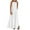 White, variant on Womens Cotton Linen Sleeveless Maxi Dress Spaghetti Strap Slit Summer Loose Beach Long Shift Dress White M