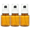 thumbnail image 1 of 3 botellas vacías con bomba de 100 ml para aceites esenciales, cosméticos, portátiles (marrón), 1 of 6