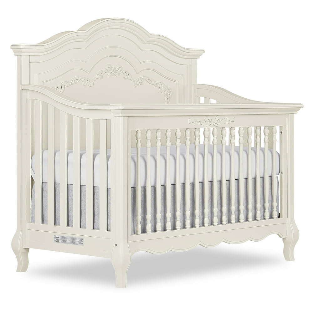 Evolur Aurora 5in1 Convertible Crib, Ivory Lace
