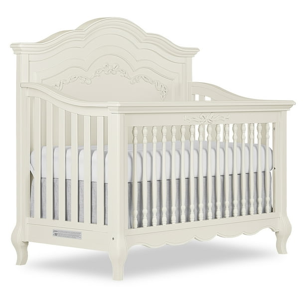 Evolur Aurora 5in1 Convertible Crib, Ivory Lace