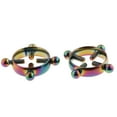 thumbnail image 3 of Yinanstore 2 Pcs Tétine en Acier Inoxydable Forme de Vis pour Femme Design Original Arc-en-Ciel, 3 of 8