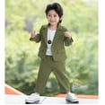 thumbnail image 4 of WOYY Toddler Boys Formal Suit Long Sleeve Blazer & Pants Wedding Party Outfits, Sizes 2-3T, 4 of 8