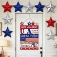 thumbnail image 2 of SLYNSHome 4th of July Hanging Door Sign 250th Anniversary Wooden Decor Farmhouse Patriotic Decor Independence Memorial Day Wall Door Rustic Plaque for Porch Outdoor, 2 of 6