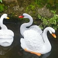 thumbnail image 3 of Synthetic Resin Swan Sculpture, Lifelike Garden Ornament For Vibrant  Peaceful Outdoor Spaces, 3 of 6