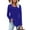 Deep Chromatic Blue, variant on Ronuti Womens Plus Size Tops Fall Long Sleeve Shirts Crew Neck Casual Loose Tunic Blouses