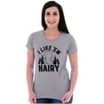 thumbnail image 3 of Like 'Em Hairy Bigfoot Legend Hoax Womens Fitted Plus Size Graphic Tee Brisco Brands 2X, 3 of 5