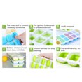 thumbnail image 3 of 4PCS/Set Silicone Ice Cube Tray Mold tools Ice plate Clear Cover Ice Cream Maker Molds Ice Plate Drinking Household Summer Tools, 3 of 8