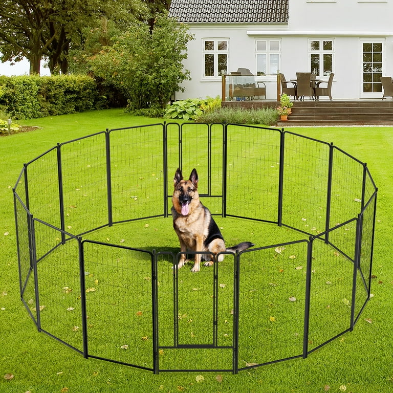 Anyask 40″ Tall 16 Panels Metal Dog Playpen for Exercise Outdoor