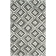 thumbnail image 2 of SAFAVIEH Studio Leather Mariam Geometric Area Rug, Ivory/Dark Grey, 5' x 8', 2 of 6