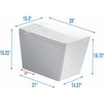 thumbnail image 5 of WinZo Square Smart Toilet with Tank Built-in,Square With Auto Flush, Rectagnle Heated Bidet & Drying, Night Light Convenient For Seniors, Luxury Bathroom Or Low Water Pressure Space (Matt Black), 5 of 7