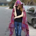 thumbnail image 1 of Capa con capucha Irfora Vintage mujer otoño Hoode Cape geométrica hebilla borla cálido bohemio capa informal Poncho Irfora Capa con capucha, 1 of 5