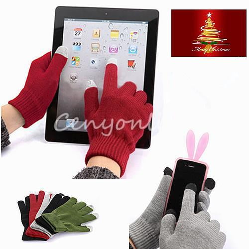 Adult Touchscreen Men Magic Gloves Stretch Women Winter Black Girls Phone Mobile