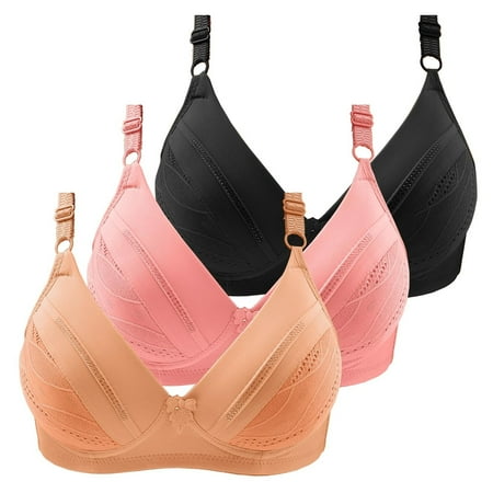 Pavied Minimizer Bras Bralettes for Women Feelingirl Bra Without Underwire Sports Bra Set Women Plus Size Breathable Bra Yoga Gym Outdoor Fitness Seamless Bras Womens Bras Black 1 D