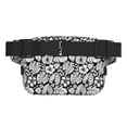 thumbnail image 3 of Fotbe Tropical Leaves Cangurera Cuadrada con Estampado de Doble Capa, Bolsa de Cintura Ajustable Mini para Hombres y Mujeres, 3 of 9