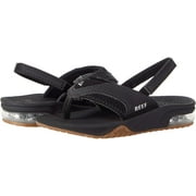 Reef Baby Boys Little Fanning Infant/Toddler/Little Kid 3-4 Toddler Black/Silver