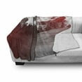 thumbnail image 3 of Modern Soft Flannel Fleece Blanket, Double Exposure Woman Portrait Combined with Rocky Mountain Pine Trees Image, Cozy Plush for Indoor and Outdoor Use, 70" x 90", Dimgrey Ruby White, by Ambesonne, 3 of 6