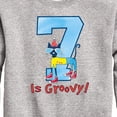 thumbnail image 3 of Pete the Cat -  Happy 7th Birthdays - Toddler And Youth Crewneck Fleece Sweatshirt, 3 of 6