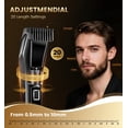 thumbnail image 3 of Recortador de barba NAUQUOHZ, inalámbrico de precisión, 20 longitudes, para hombre, 3 of 8