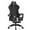 Black White, variant on SOONTRANS Ergonomic Gaming Chair with Footrest, Adult Office Chair with Pocket Spring Cushion, Gamer Game with Massage Lumbar Cushion Linen Fabric, Reclining Computer Chair, Grey & Black
