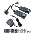 thumbnail image 4 of Extensor Ethernet USB 2.0 A RJ45 Con Conexiones Adaptador Corriente Hasta 100 M (EE. UU.), 4 of 4