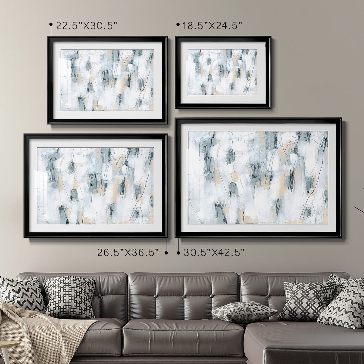 Stone Hatchmarks II Premium Framed Print - Ready to Hang