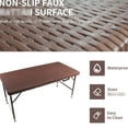 thumbnail image 3 of Rattan Table - Triangular Design for Balance - Garden Parties, Stable Setup, 3 of 4