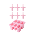 thumbnail image 1 of 6 Cavity Ice Cream Mold Reusable Silicone Popsicle Mold for Kids and Adults 2PCS, 1 of 5