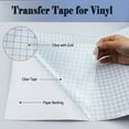 thumbnail image 5 of HTVRONT 6" x 50 Feet Transfer Tape for Vinyl with Blue Alignment Grid Transfer paper Perfect for Self Adhesive Vinyl for Signs Stickers Decals Walls Doors & Windows, 5 of 8
