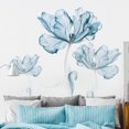 thumbnail image 3 of 110x180cm flor de loto azul grande vinilo pegatina de pared póster sala de estar dormitorio decoración del hogar calcomanías Stikers Mural arte papel tapiz MFZFUKR 2022803-1, 3 of 6