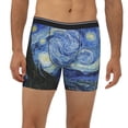 thumbnail image 6 of Sigee The Starry Night for Men's Boxer Briefs,Moisture Wicking and Breathable Small, 6 of 9