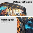thumbnail image 4 of Leopard Digital Travel Bag Cord Organizer Hard Drive Bags Waterproof Oxford Cloth Cord Storage Organizer Box 5.9x9.44x3.14 in Black Digital Electronic Accessories Organizer Bag, 4 of 6