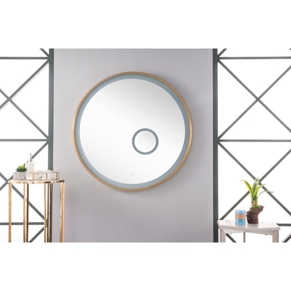 James Martin Vanities 943-M36-BGD Radiance 35-1/2" Diameter Modern Circular Stainless