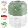 thumbnail image 5 of Clearance Items,npkgvia Blenders For Kitchen,Food Blender,250 ML Electric Garlic Mincer USB Charging Garlic Chopper Food Chopper Kitchen Tool For Meat Vegetable ,Cookware,Green, 5 of 5