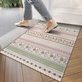 thumbnail image 4 of Pink Striped Floral Boho Pattern Door Rugs,Washable Non Slip Door Mats Indoor,Decorative Door Mats,Entry Mat Indoor for Entrance,Bedroom,Kitchen,Bathroom,17"x30", 4 of 6