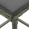 thumbnail image 5 of vidaXL Bar Stools with Cushions 3 pcs Grey Poly Rattan, 5 of 5