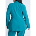 thumbnail image 2 of ELOQUII Women's Plus Size Tie Waist Soft Suiting Blazer, 2 of 3