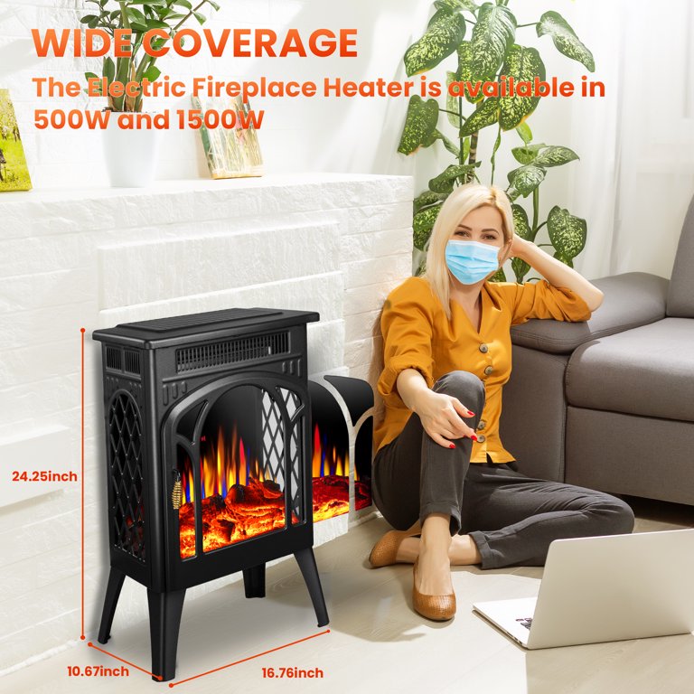 https://www.walmart.com/ip/KISSAIR-Electric-Fireplace-Heater-16-3D-Realistic-Flame-Effect-Freestanding-Remote-Control-Timer-Different-Color-2-Heating-Modes-500W-1500W-Black/2814699028